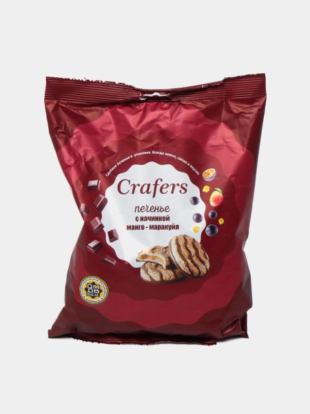 ПЕЧЕНЬЕ CRAFERS С МОЛОЧНО-СЛИВОЧНОЙ НАЧИНКОЙ 300ГР